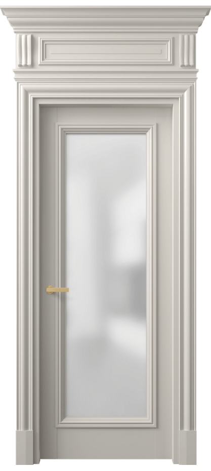 Межкомнатная дверь Antique 7300 Бук облачный серый Сатинированное стекло Цена 162609 ₽ | Volhovec