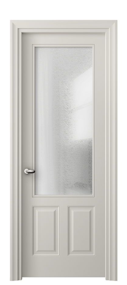 Межкомнатная дверь Esse 8522 Матовый облачно-серый Фактурное стекло "Лёд", триплекс Цена 15488700 so'm | Volhovec