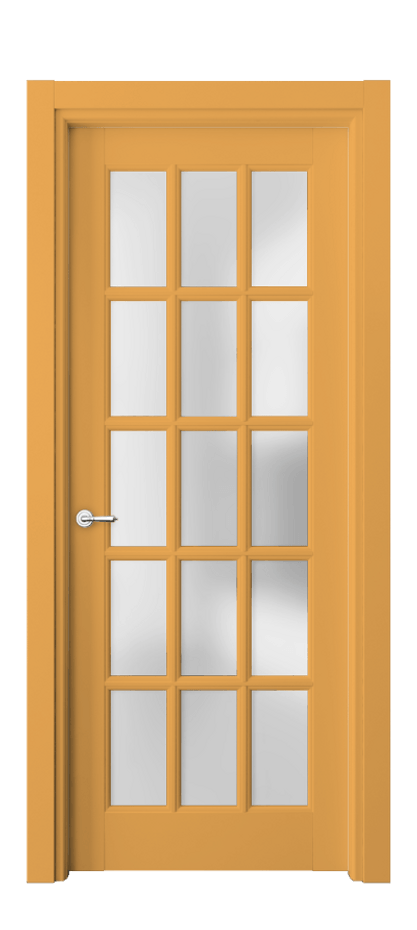 Межкомнатная дверь Toscana Grigliato 6311 Бук белоснежный Сатинированное стекло Цена 148499 ₽ | Volhovec