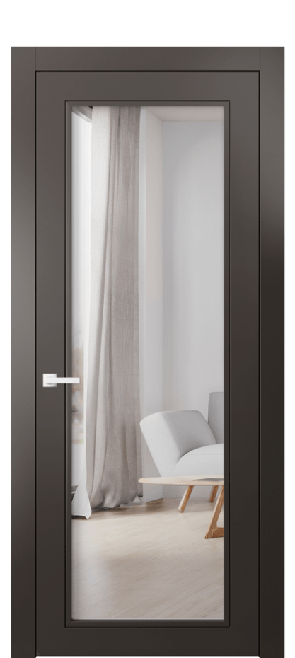 Межкомнатная дверь Neo Classic 8000 Матовый антрацит Двустороннее зеркало, триплекс Цена 76699 ₽ | Volhovec
