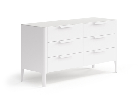 Мебель Комод Piega 6 ящиков. Цвет Матовый пудровый белый. Материал Гладкая эмаль. Коллекция Комод Piega 6 ящиков. Фото. Мебель Комод Piega 6 ящиков. Цвет Матовый пудровый белый. Материал Гладкая эмаль. Коллекция Комод Piega 6 ящиков. Картинка.