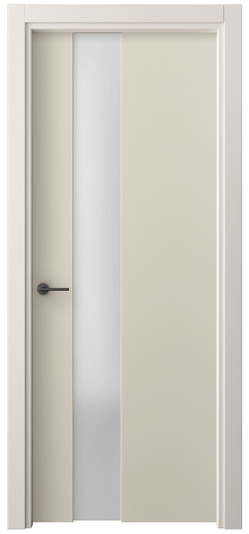Дверь межкомнатная 4224 ПЭСБ САТ. Цвет ПЭТ светло-бежевый. Материал ПЭТ. Коллекция Фридом. Картинка.
