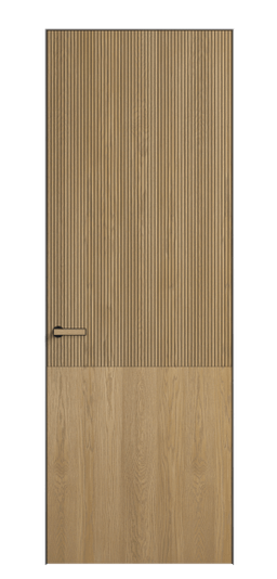 Дверь межкомнатная 8205 ДСМ.М. Цвет Дуб соломенный матовый. Материал Массив дуба матовый. Коллекция Вельвет. Картинка.