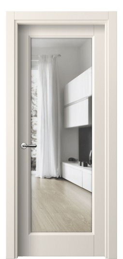 Дверь межкомнатная 1402 ПЭКБ ПРОЗ. Цвет ПЭТ кремово-белый. Материал ПЭТ. Коллекция Галант. Картинка.