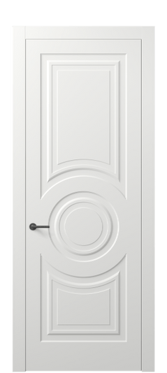 Дверь межкомнатная АКП 8461 МССР. Цвет Матовый светло-серый. Материал Гладкая эмаль. Коллекция Маскот. Картинка.