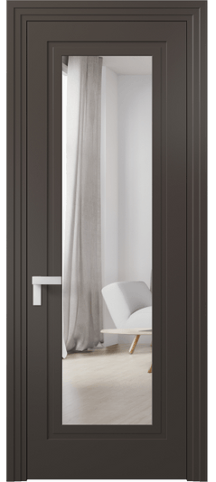 Межкомнатная дверь 8303 МАН Зеркало с одной стороны. Цвет Матовый антрацит. Материал Гладкая эмаль. Коллекция Rocca. Фото. Дверь межкомнатная 8303 МАН Зеркало с одной стороны. Цвет Матовый антрацит. Материал Гладкая эмаль. Коллекция Rocca. Картинка.