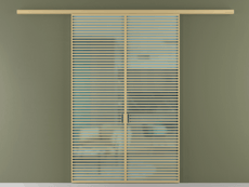 Перегородка Формато вдоль стены 2 створки