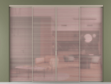 Перегородка Formato внутри проёма 4 створки