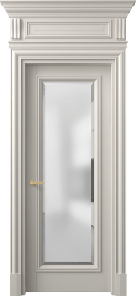 Дверь межкомнатная 7300 БОС САТ-Ф. Цвет Бук облачный серый. Материал Массив бука эмаль. Коллекция Antique. Картинка.